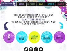 Tablet Screenshot of janetomlinsonappeal.com